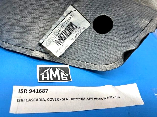 ISR 941687 CASCADIA, COVER – SEAT ARMREST, LEFT HAND, BLACK VINYL