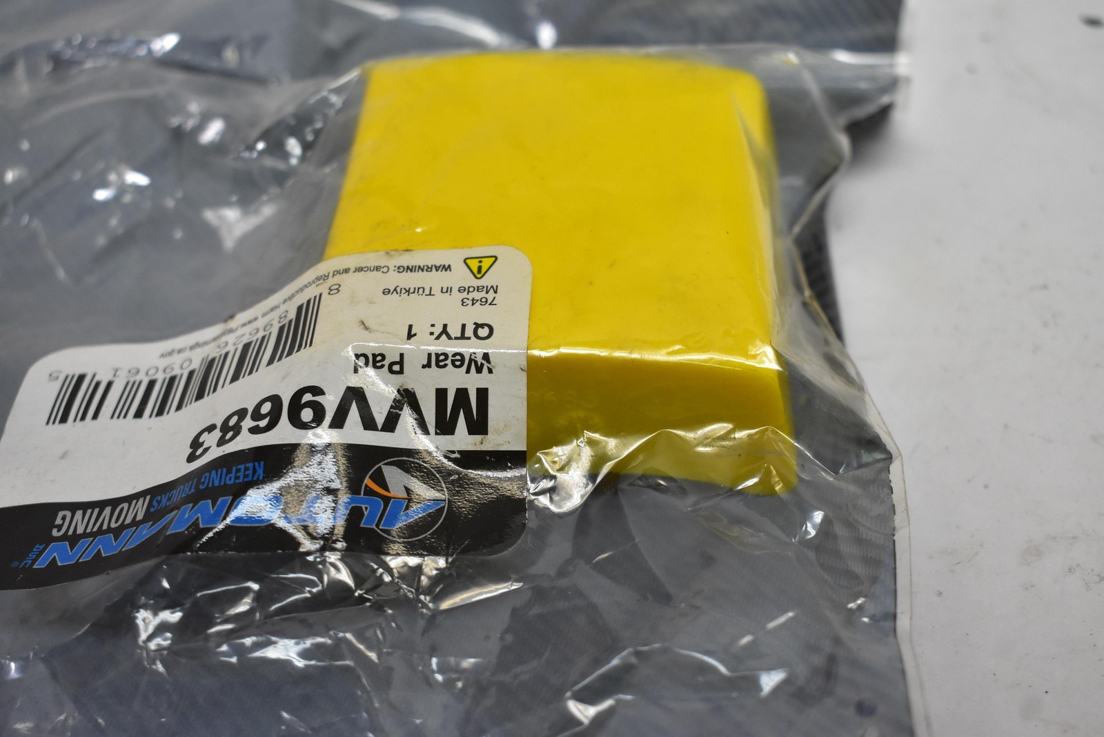 AUTOMANN MVV9683 Wear Pad Yellow Replacement Truck Part Made In Türkiye New