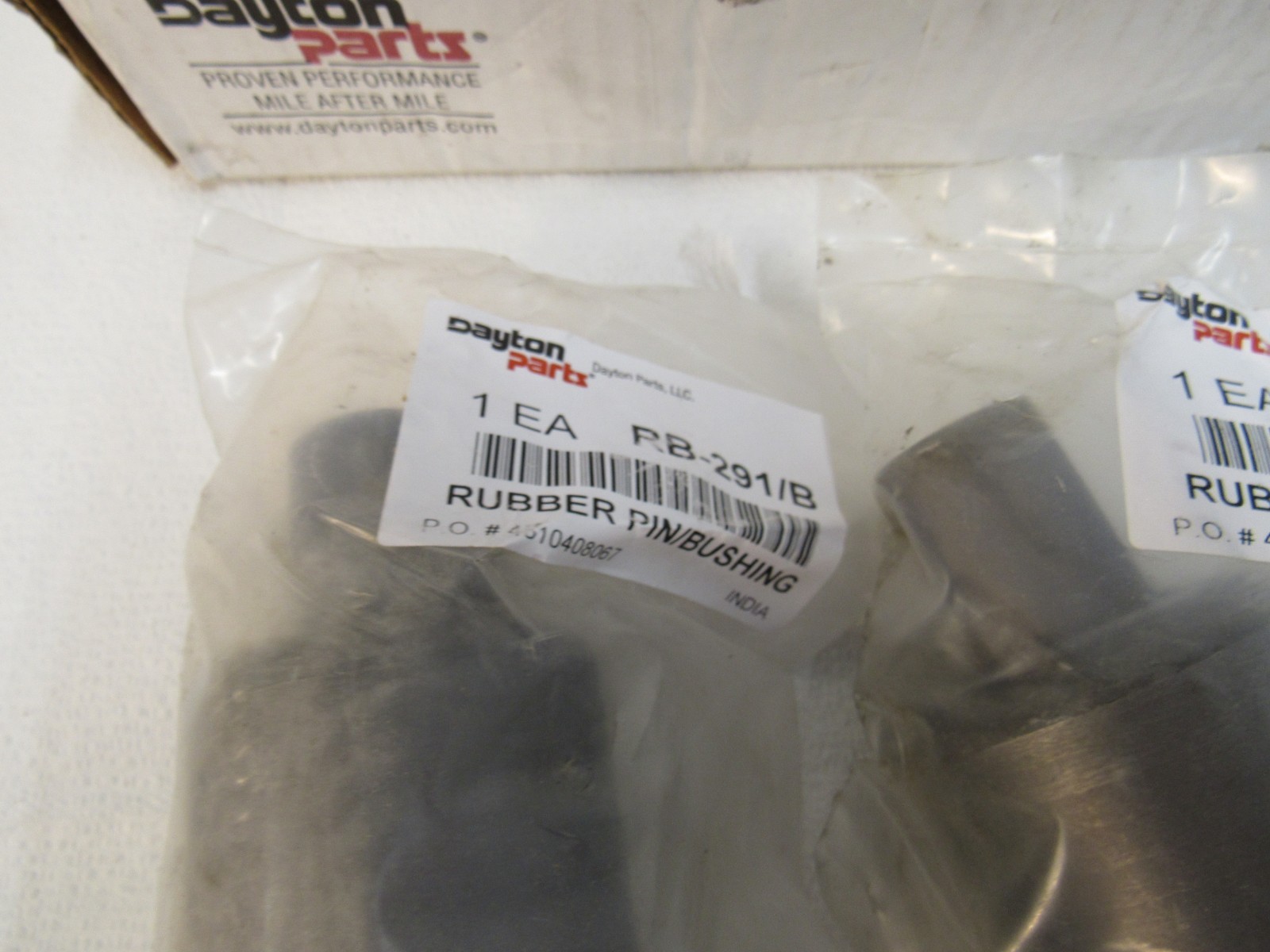 Dayton Parts RB-291 Leaf Spring Rubber Pin/Bushing Pack of 2