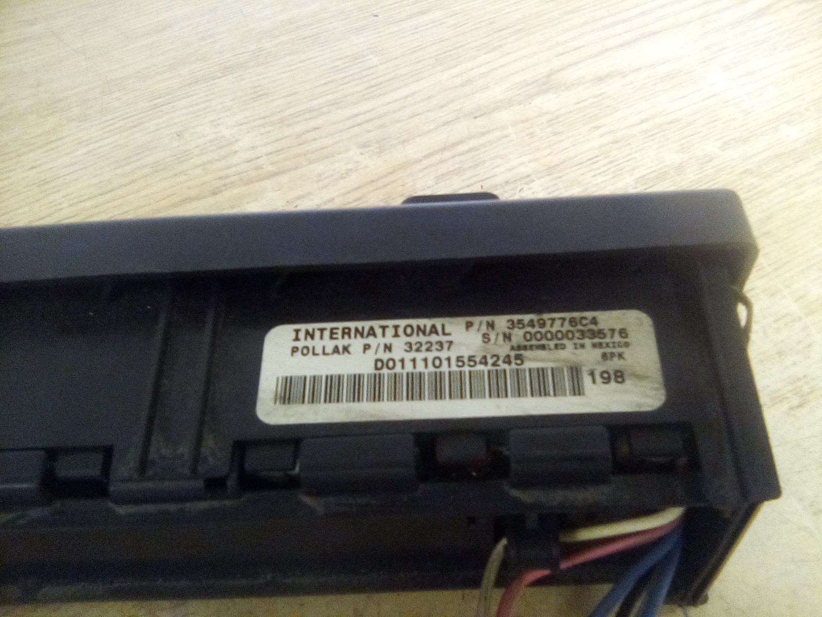 International Prostar 3549776C4 Switch Panel