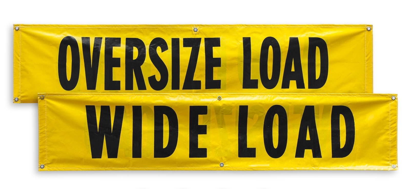 4 WIDE LOAD OVERSIZE LOAD Sign Banner 18×84 Reversible Signs Truck Trailer Van