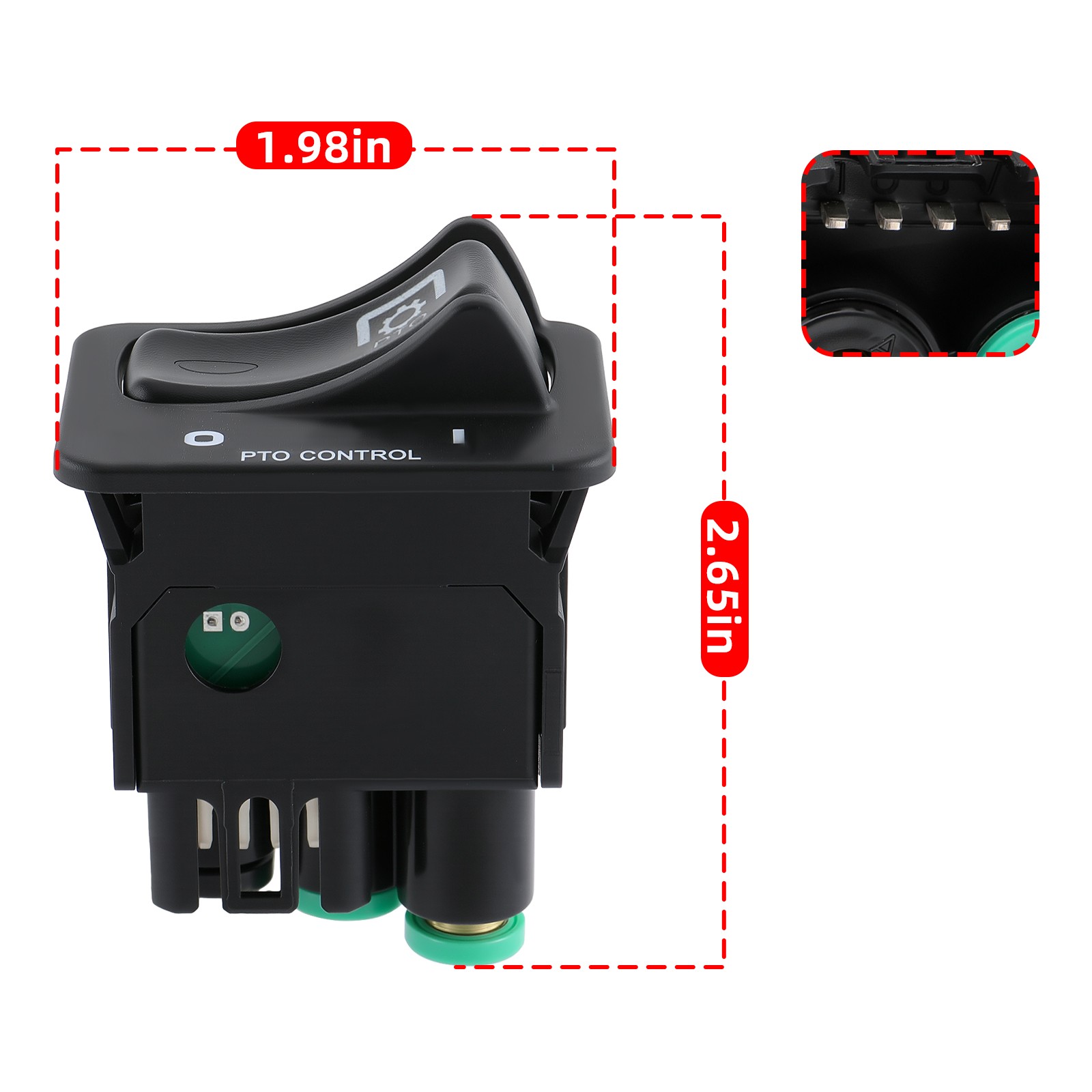 New For Peterbilt Air Rocker Valve PTO Control Switch US Stock G90-6022-004BN