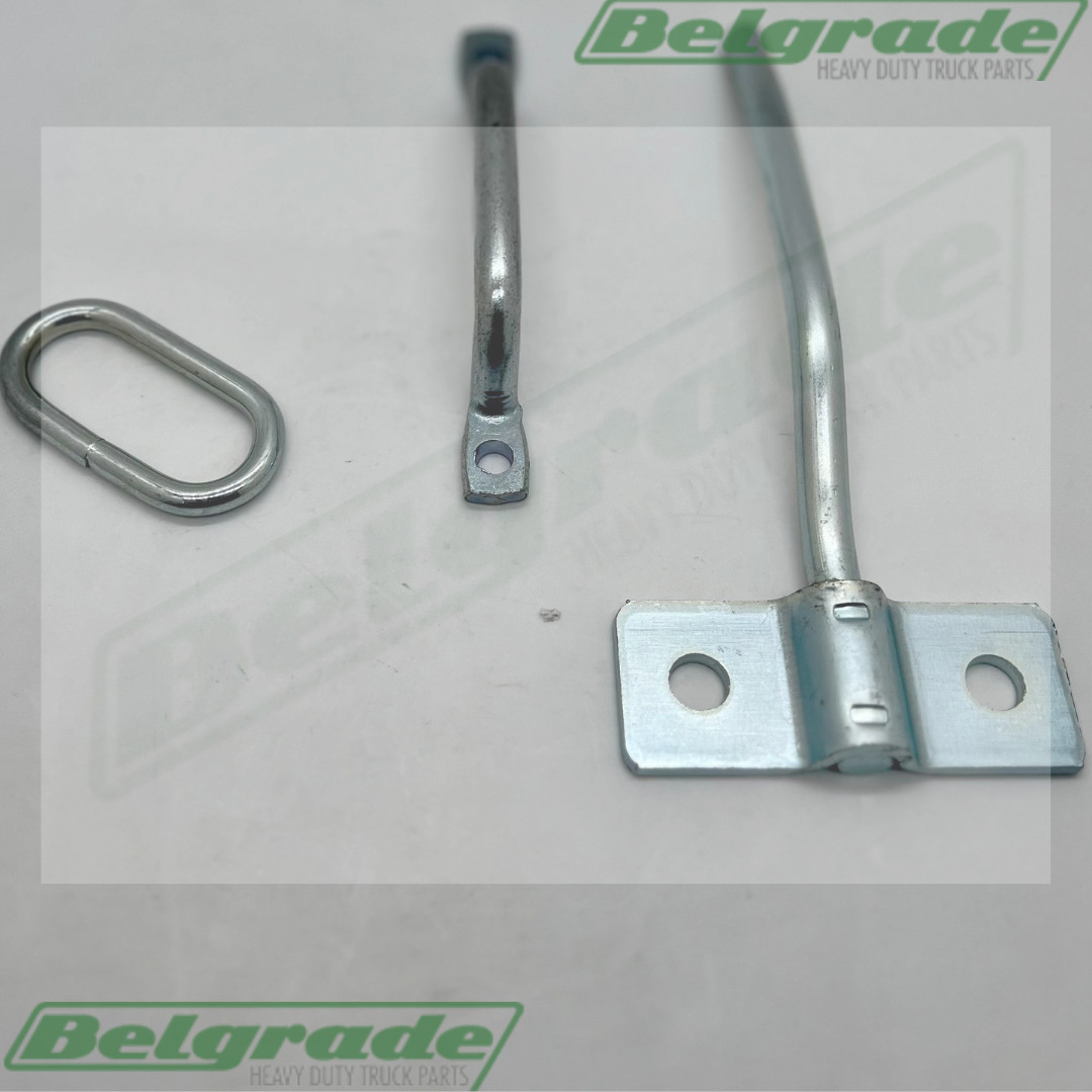 Heavy Duty Trailer Door Holdback Assembly w/ Handle, 2″ Link & Hook & Bracket