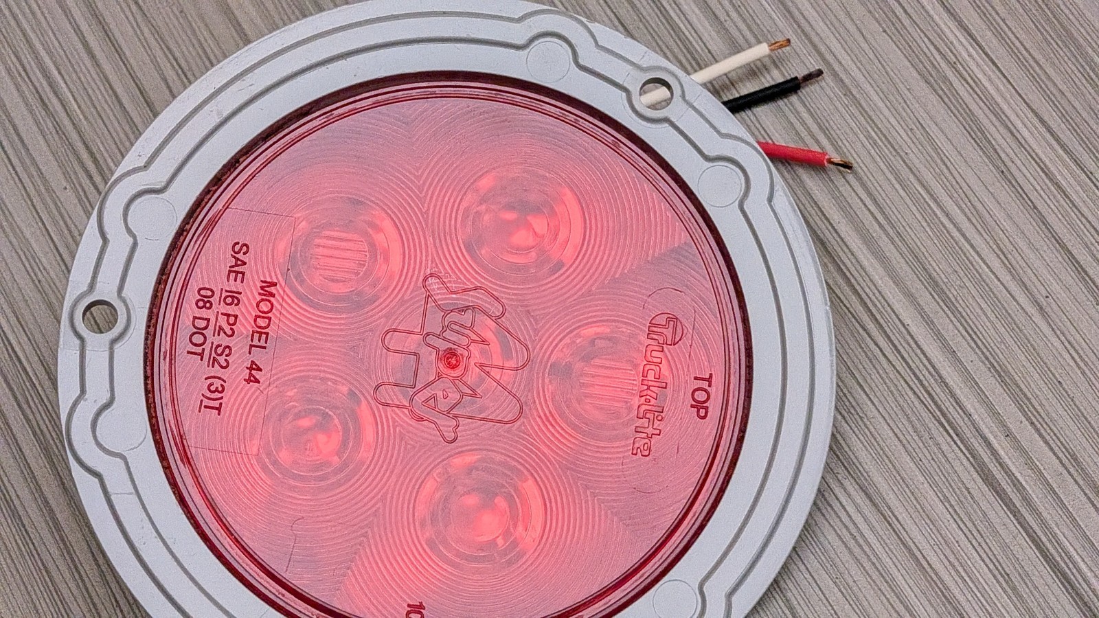 10 PACK 44362R Truck-Lite Super 44 LED 6 Diode Stop Turn Tail Light Lamp Flange