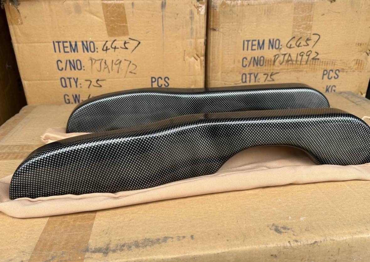 Custom Carbon Fiber Interior Door Armrest Set Fits 1987-2001 Peterbilt Trucks