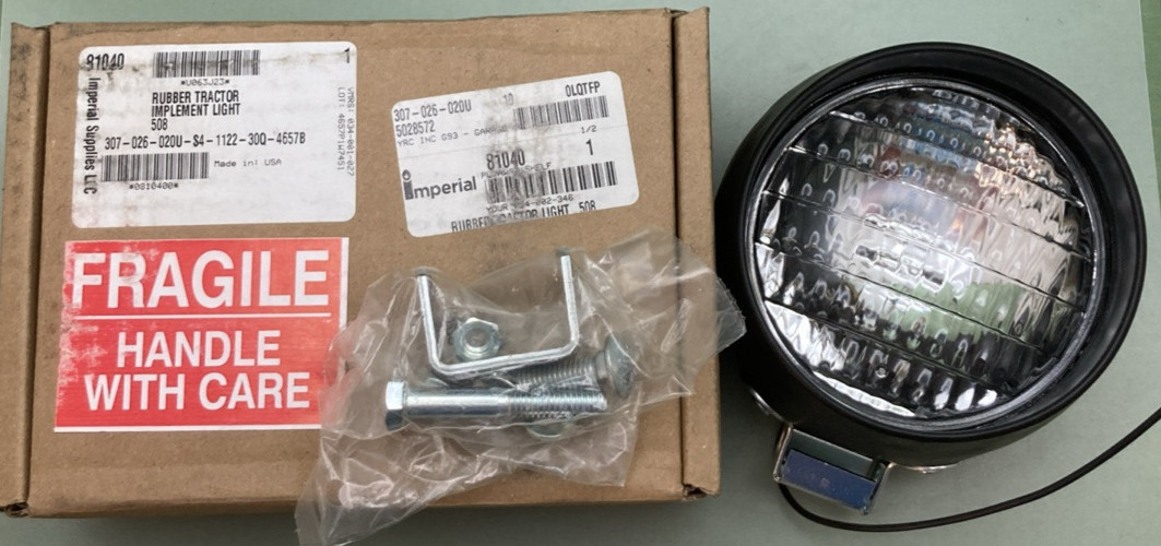 NEW GENUINE IMPERIAL 81040 Rubber Tractor Implement Light Round 4.75″