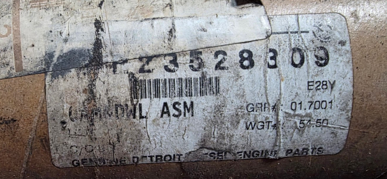 DDC 23528309 Camshaft PAI 691921 Detroit Diesel Series 60 12.7L