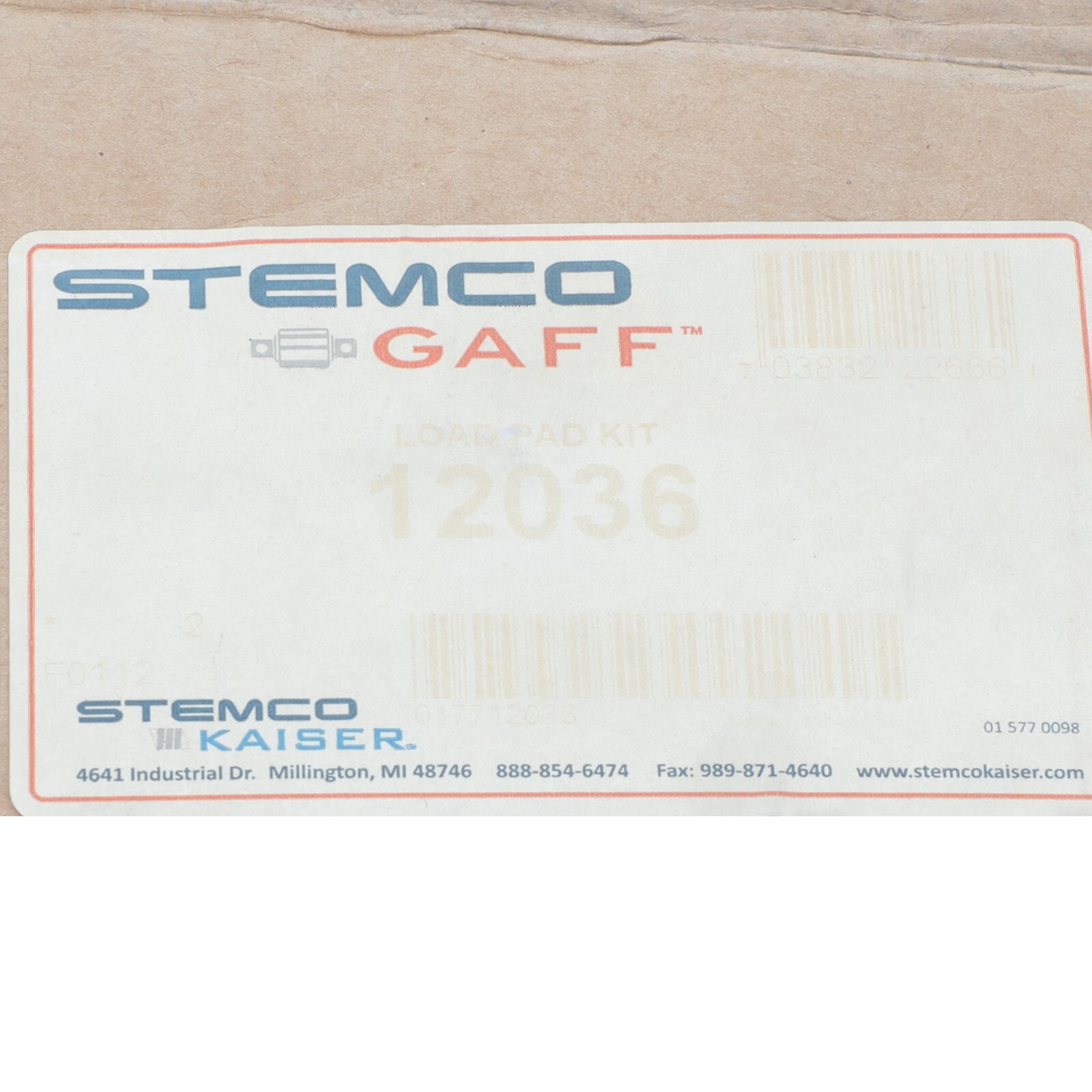 GENUINE STEMCO GAFF SUSPENSION AXLE LOAD PAD KIT NEW 12036
