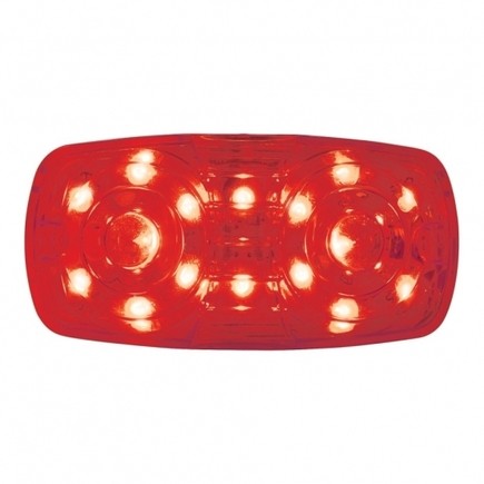 United Pacific 38226 Clearance/Marker Light Red Led/Red Lens, Rectangle Design,