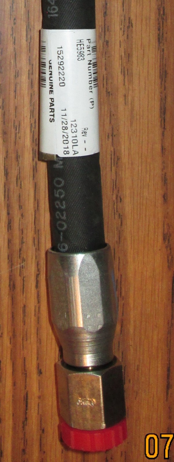 DYNACRAFT HOSE ASSY 26-02250 ~ PACCAR HE5983 (OTHER 15292220)