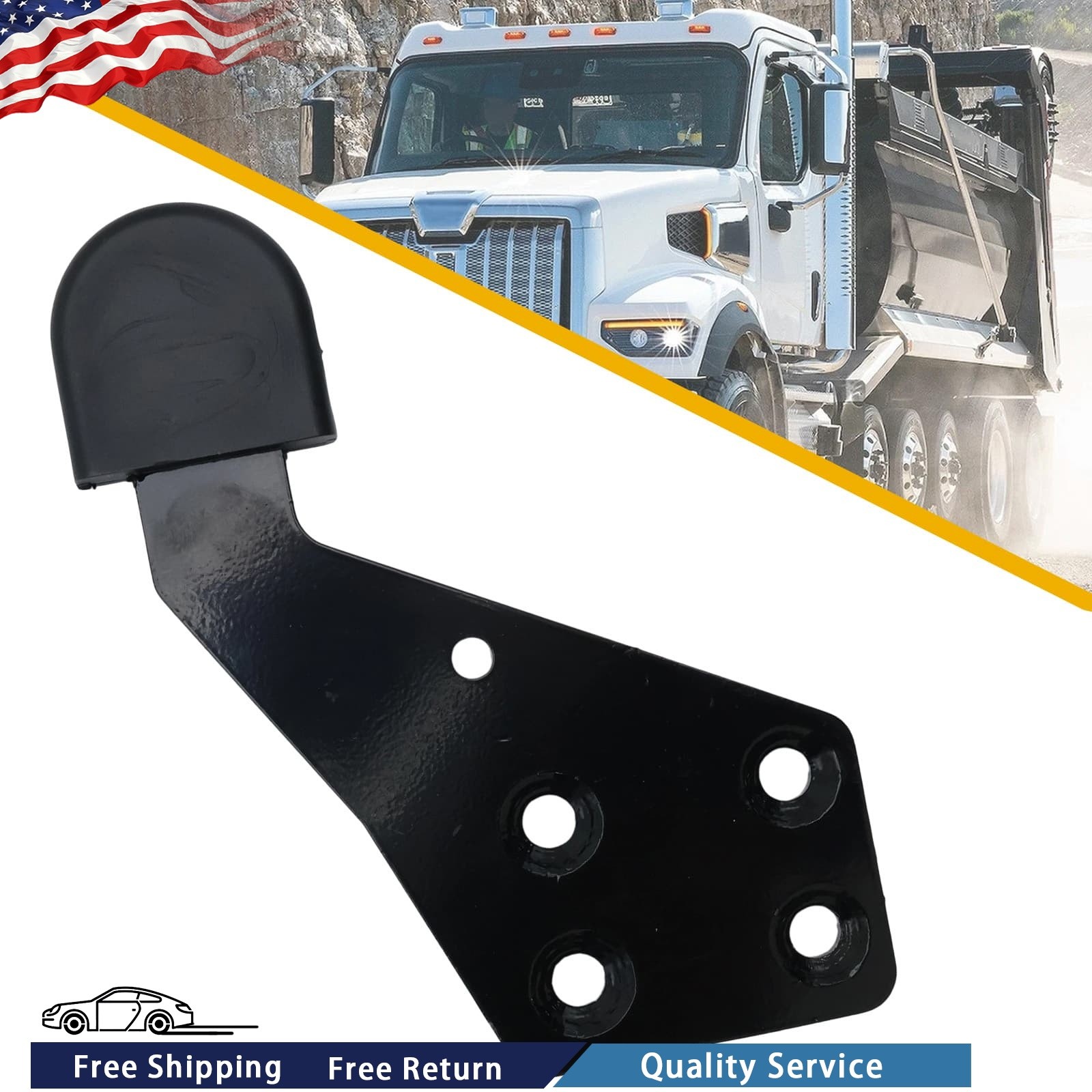 High Quality Left Driver Side Hood Guide Poly HLK2733L For International Trucks