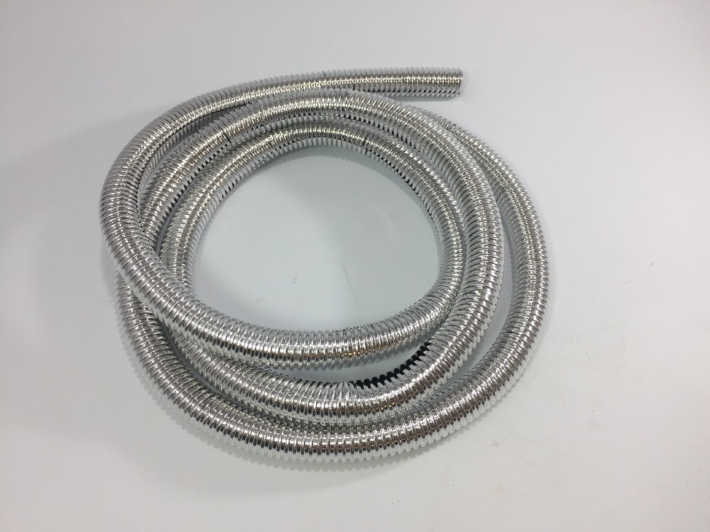 Wire Loom 1/2″ Diameter 72″ Long Universal (Chrome)