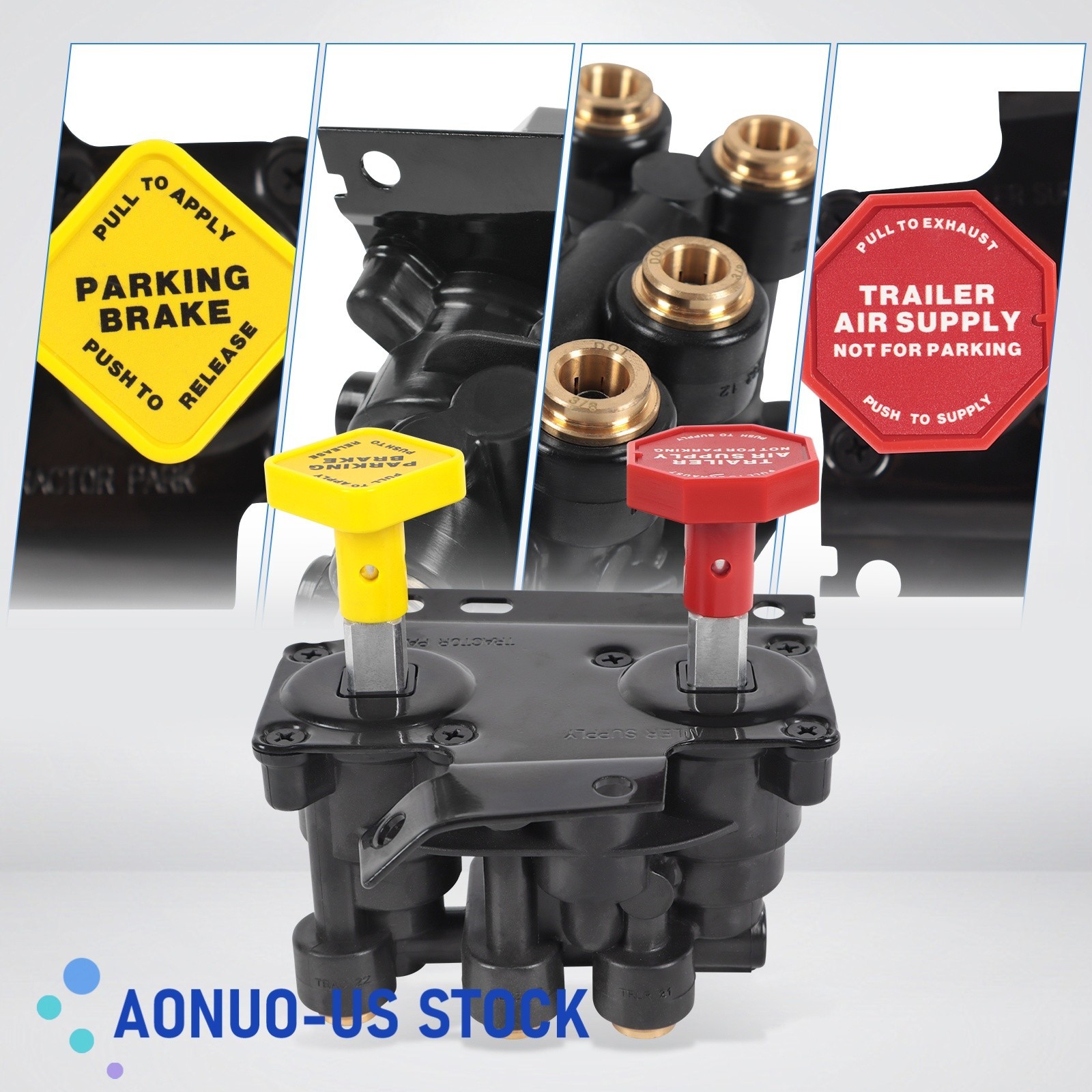 20560009 KN20619 Dash Air Brake Control Valve For Haldex Volvo Keene Truck MV3