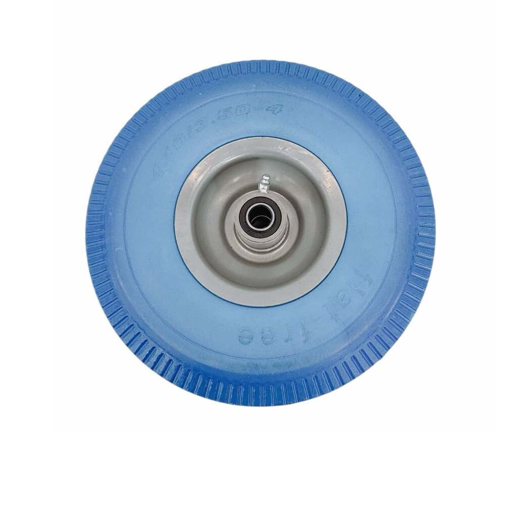 Blue 10″ Heavy Duty Solid Rubber Flat Free Tubeless Hand Truck Utility Tire