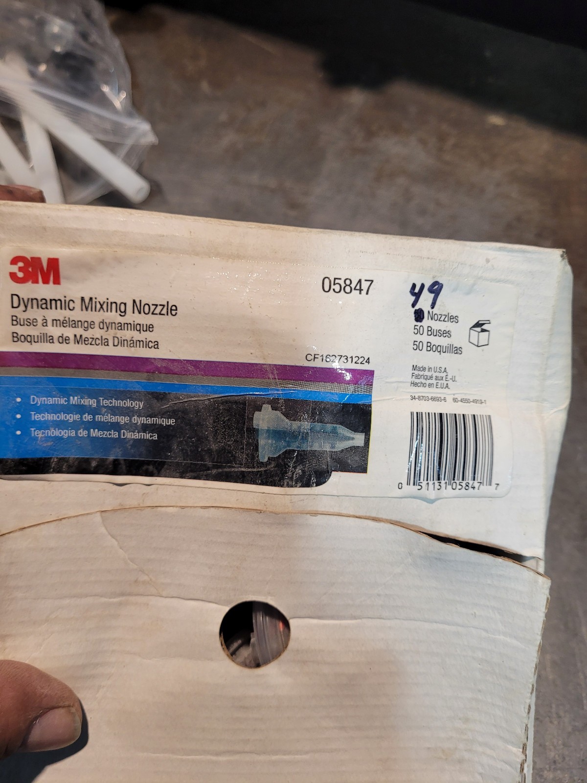 3M 05847 Dynamic Mixing System Nozzle 49 Pieces For Fillers & Glazes