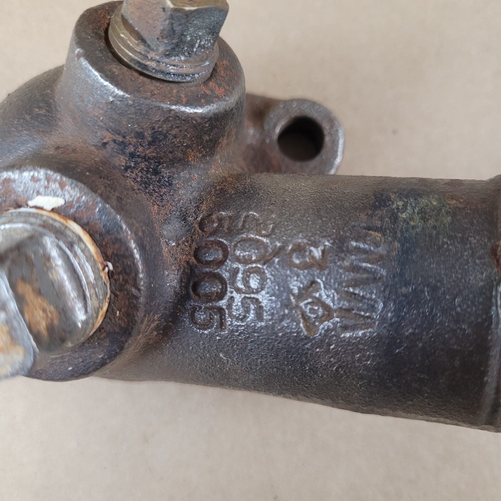 Vintage Cast Iron Thermostat Housing Water Outlet 20955005