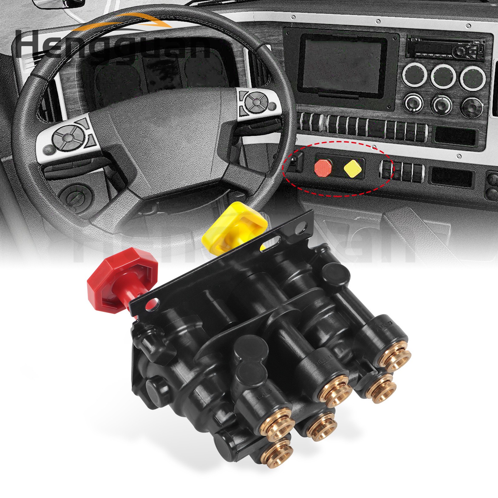 Dash Air Brake Control Valve MV3 For Haldex Volvo 20560009 Keene Truck KN20619