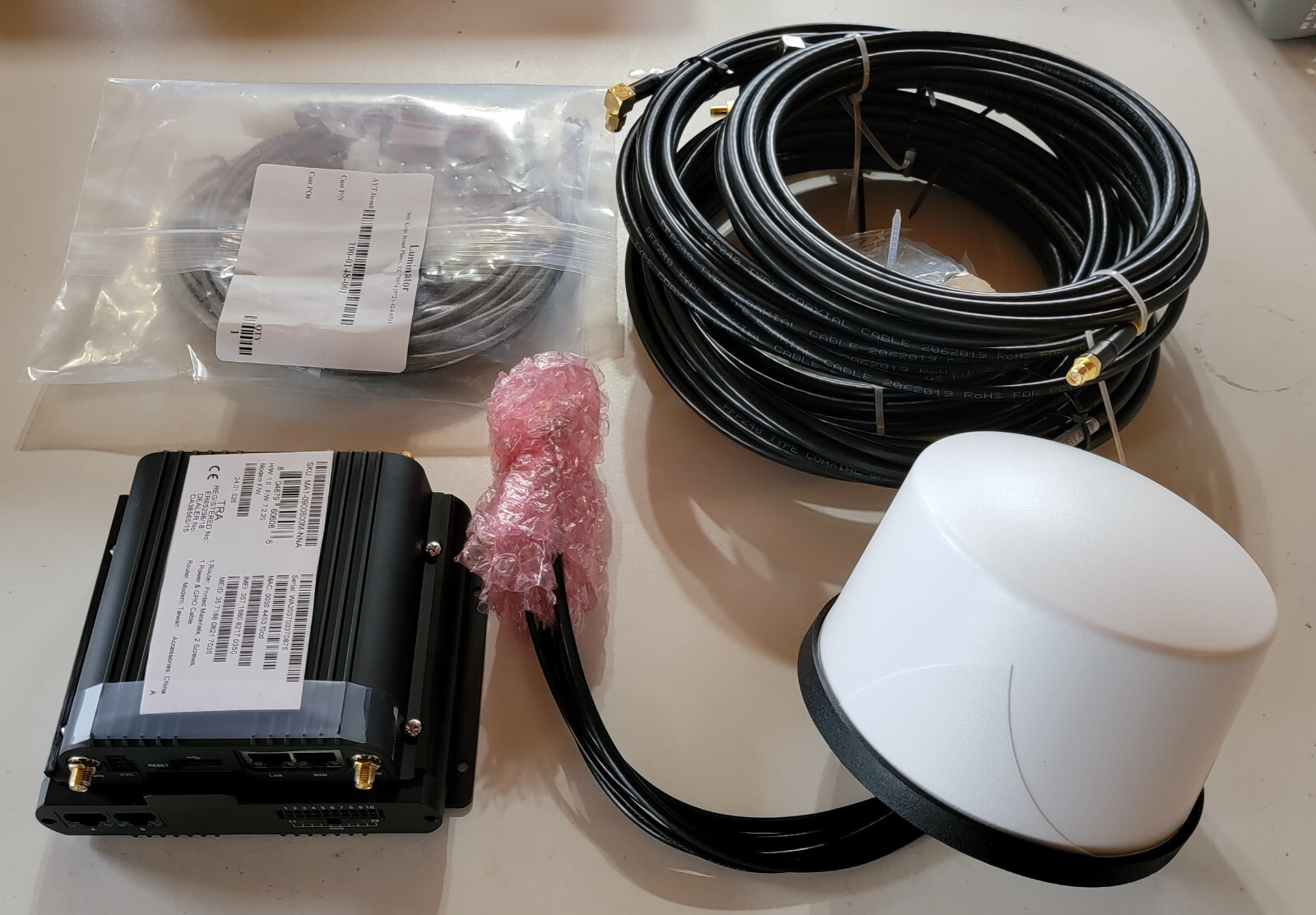 Luminator Roadrunner WC340 Cellular Router + Antenna RR-HDWC340 Bus DVR Router