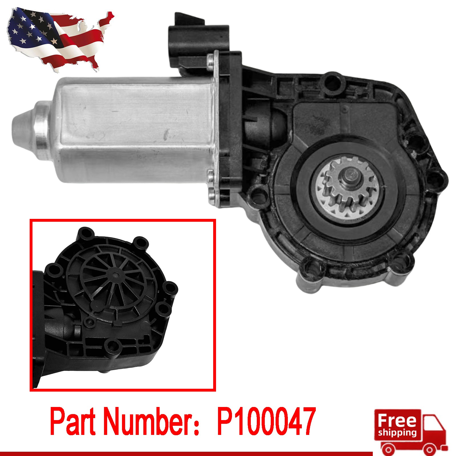 21252144 P100047 For A & M Systems 113260 New Bus Door Control Motor US Stock