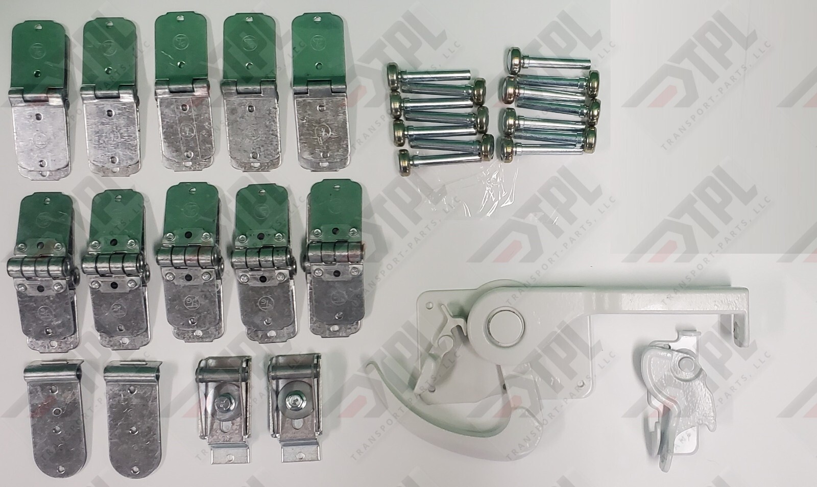 40 Piece TODCO Roll Up Door Repair Kit 1″ Rollers WHITE Lock + Keeper HARDWARE