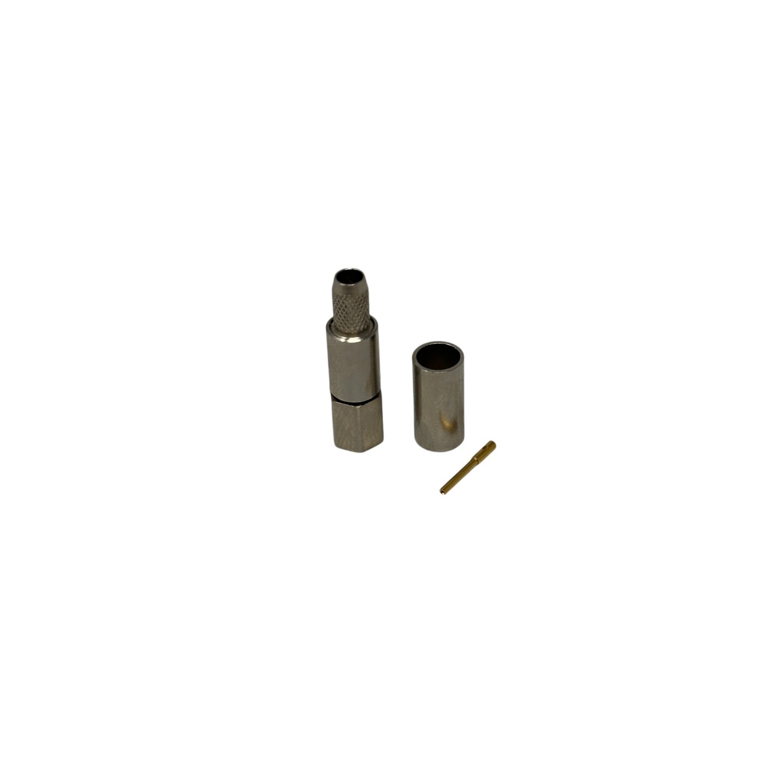 3 pcs Pasternack PE4558 SMC Plug Connector 50 Ohm RG58 RG141 LMR195 Crimp Solder