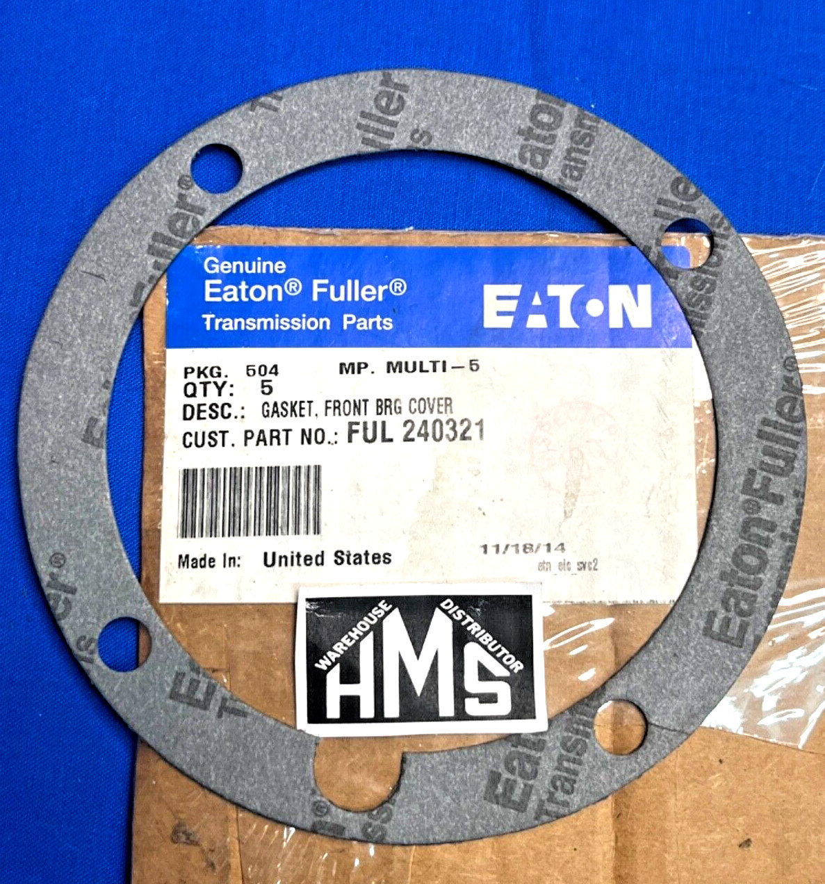 Ful240321 Eaton – Fuller Front Bearing Cover Gasket 240321 QTY-1