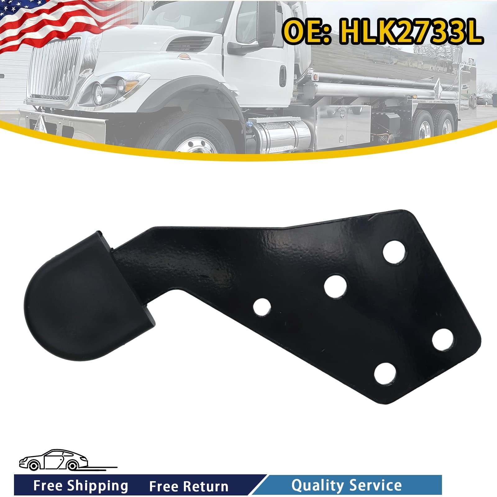 High Quality Left Driver Side Hood Guide Poly HLK2733L For International Trucks