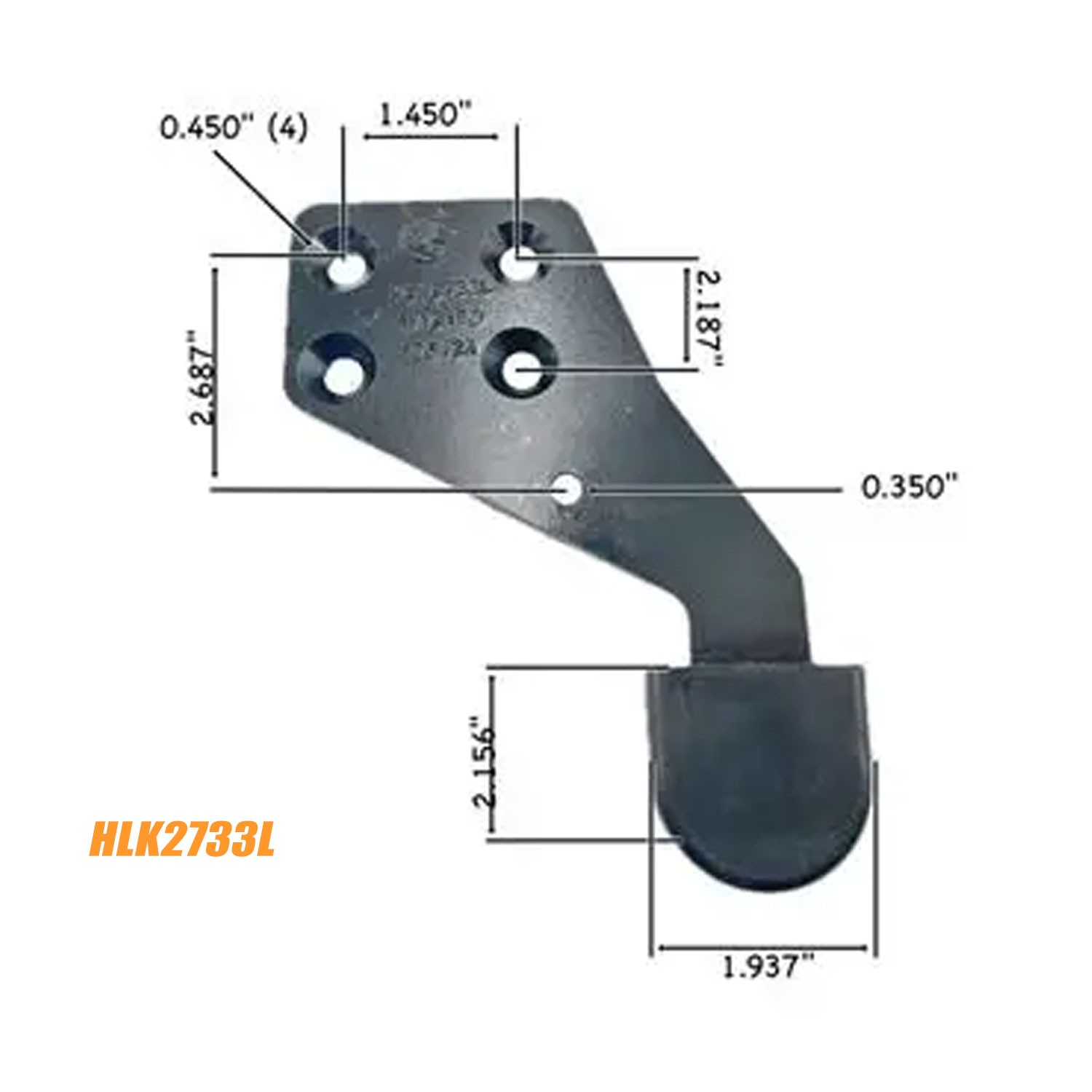 HLK2733L HLK2733R Left Driver Side & Right Passenger SideHood Guide Poly IHC
