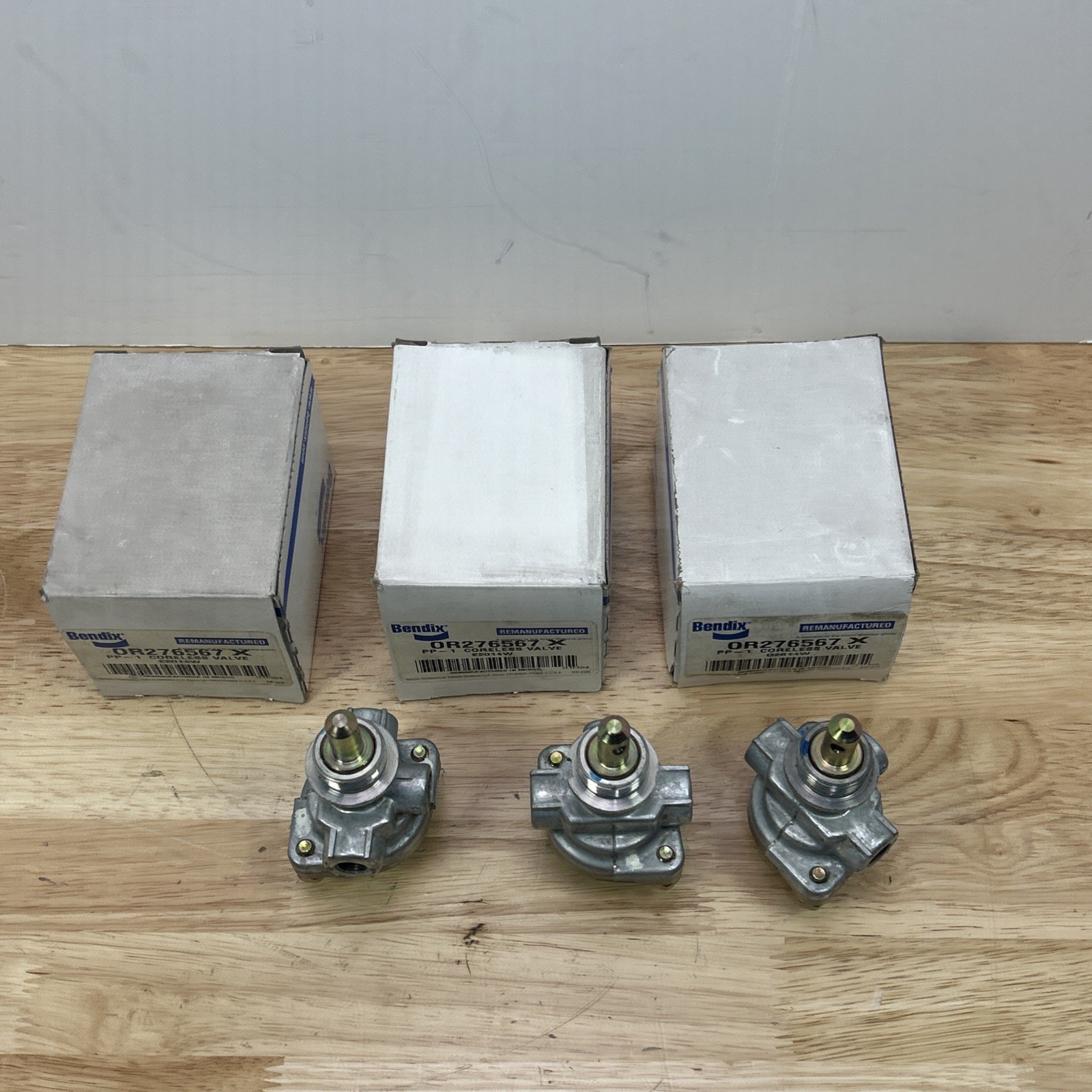 Lot Of 3 Bendix Dash Control Valve OR276567X PP-1 New Old Stock OEM