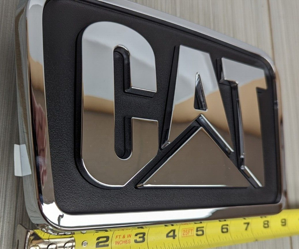 6092157C2 Caterpillar CAT Truck Hood Emblem 8 1/2 x 5 1/2 CT630 Collector NEW