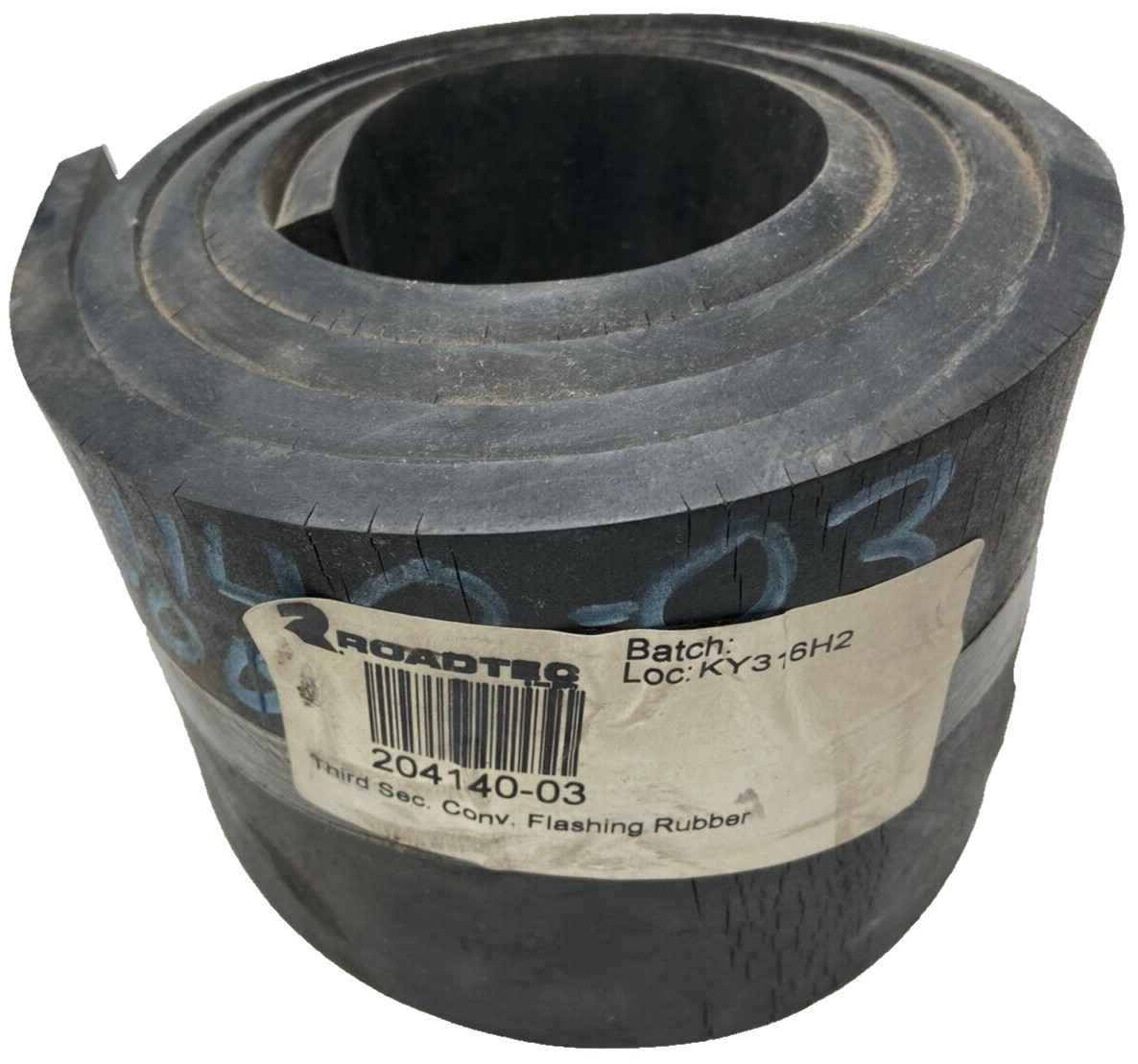 Roadtec 204140-03 Thrid Section Conv Flashing Rubber With Small Cracks