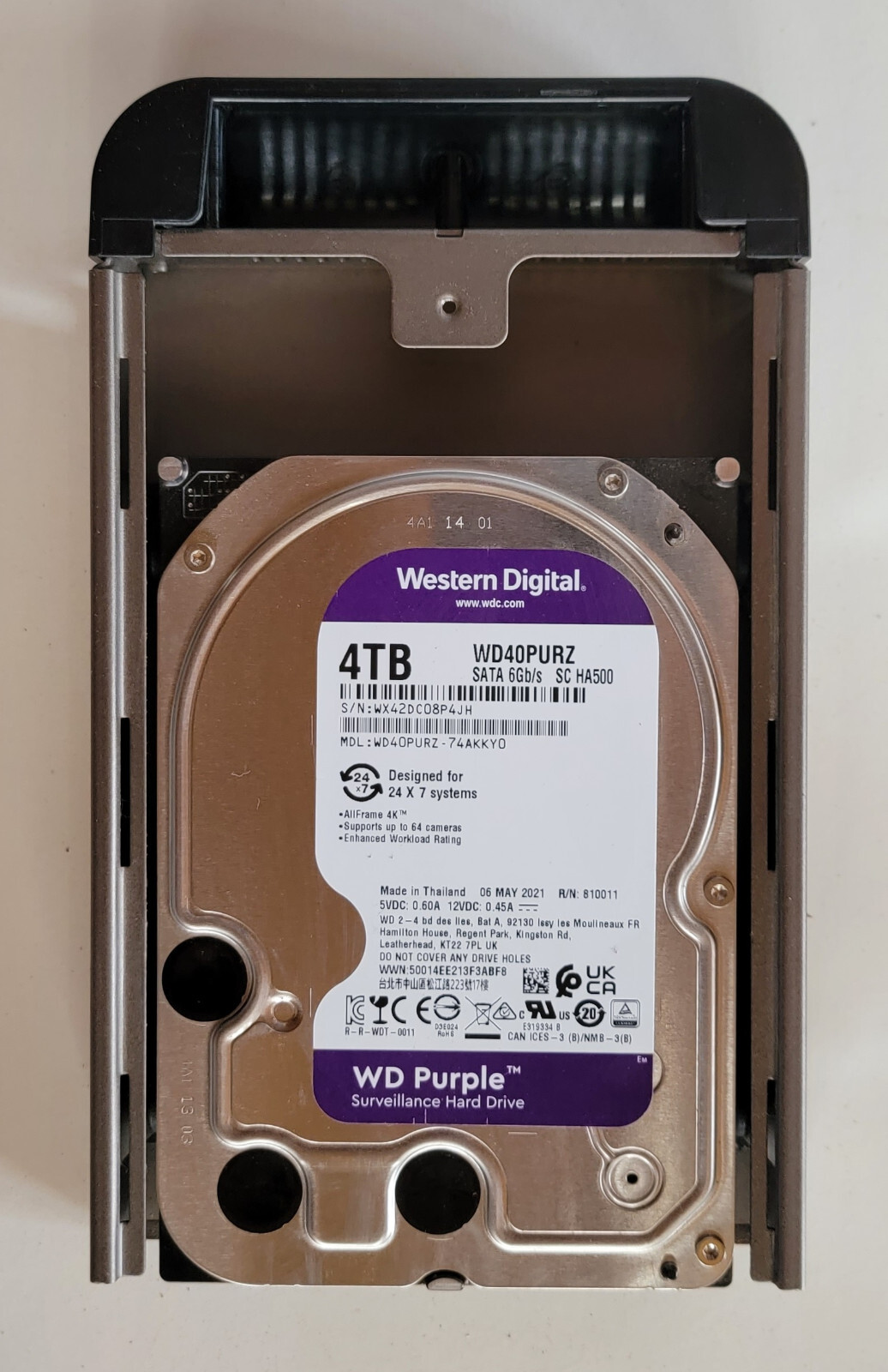 Apollo Luminator Roadrunner 4TB Hard Drive HDD RR-HDD4 Western Digital NOS Bus