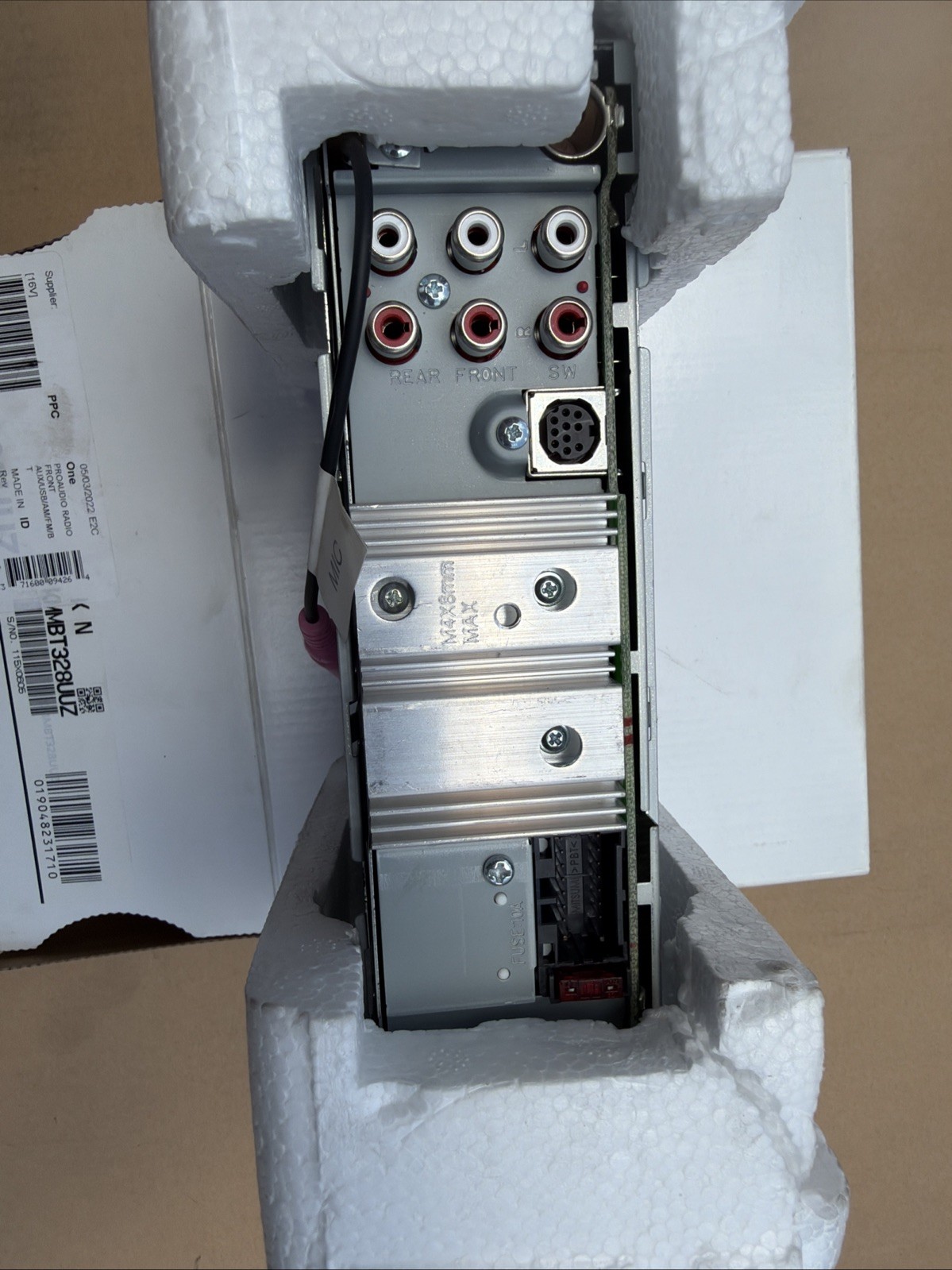 Pana Pacific ProAudio PP107235 AM/FM CD Player Receiver With Front USB Port Cc5