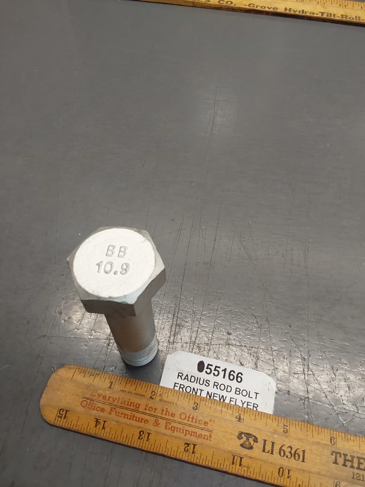 NOS New Flyer Bus 055166 Radius Rod Bolt, Front. 55166