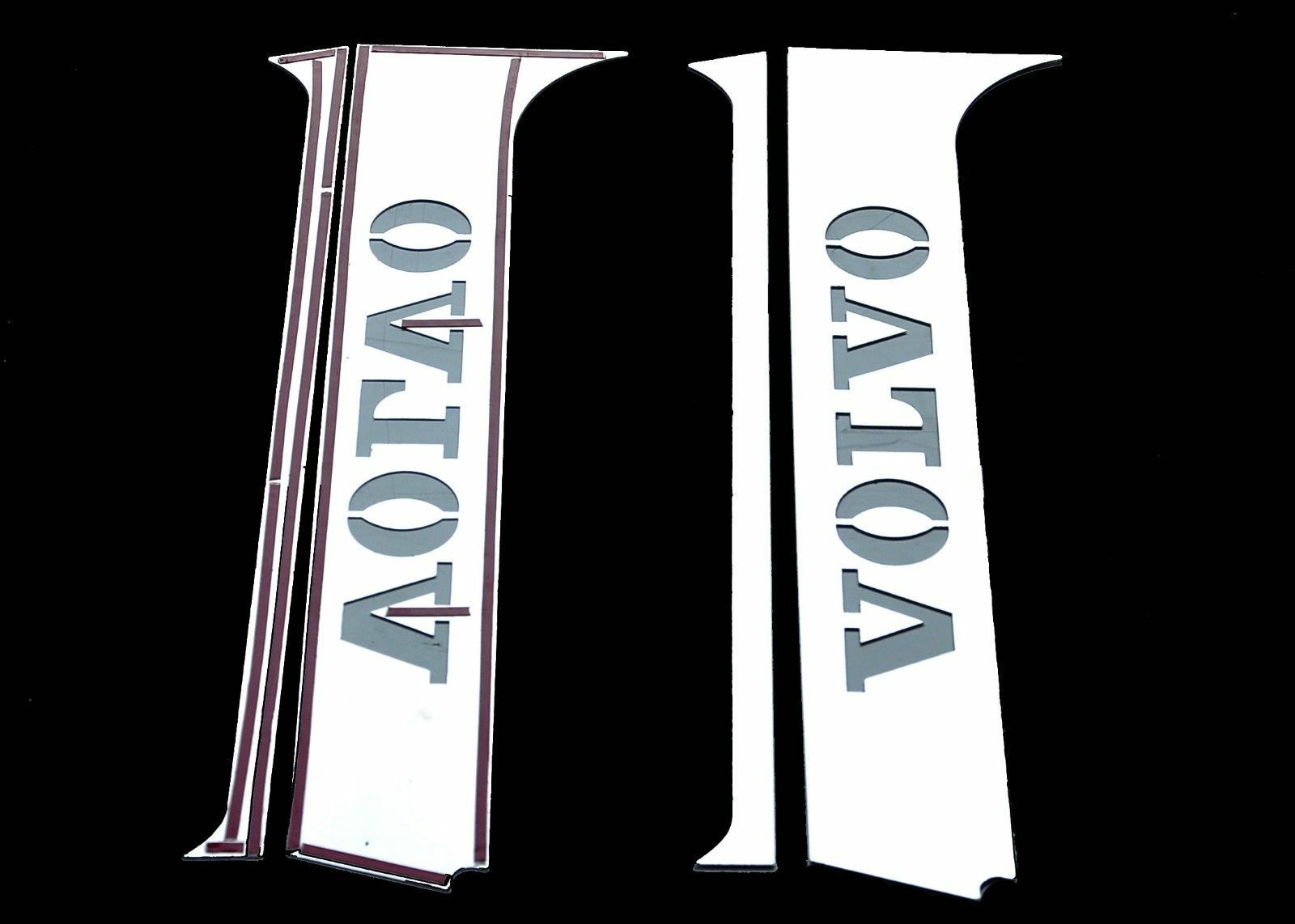 Volvo FH4 2015 Chrome Door Pillar Super Polished Stainless Steel 4 Pieces.