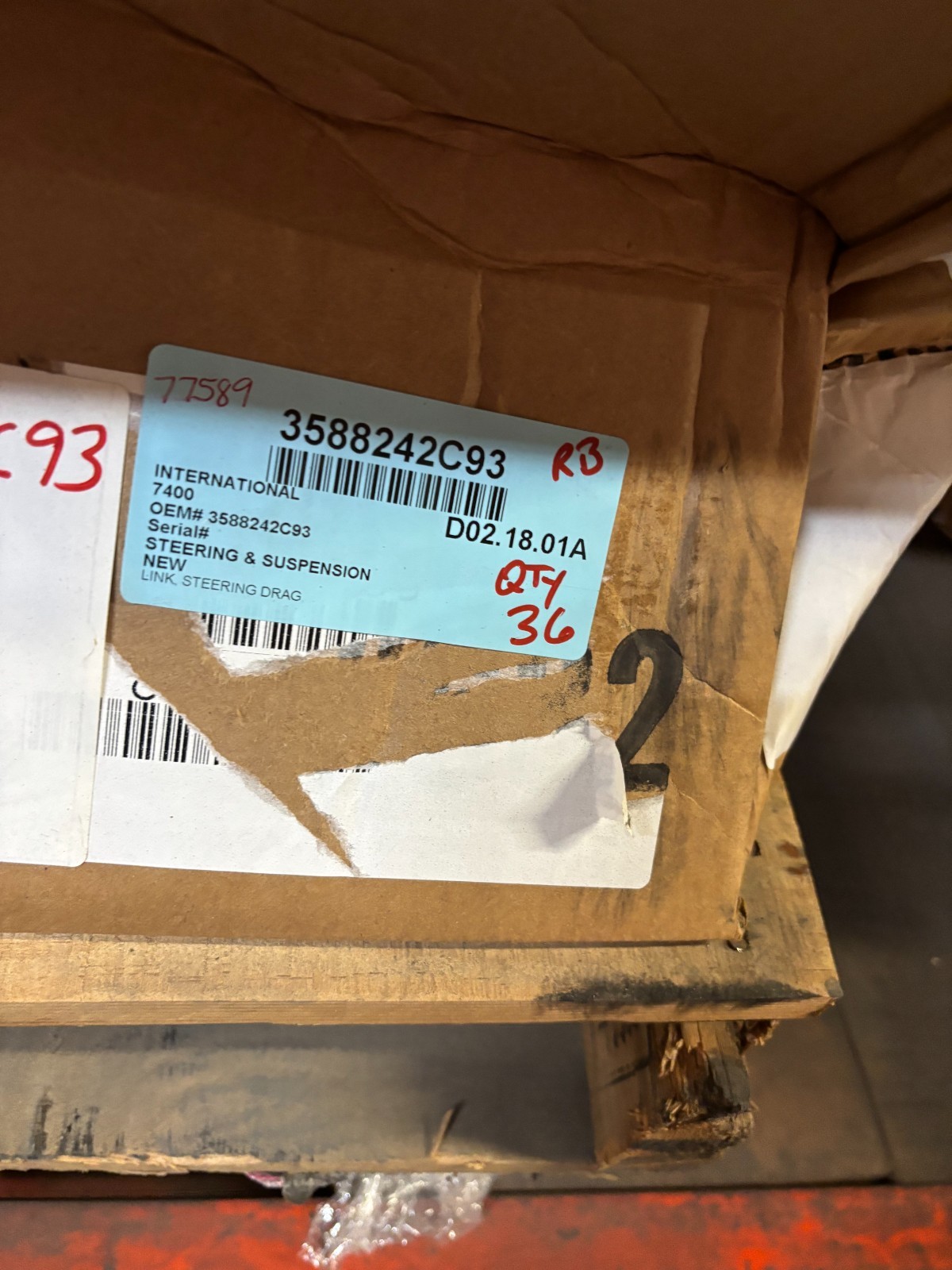 NAVISTAR PDC LINK,STEERING DRAG , TL 16.50 4392959C91, 3588242c93
