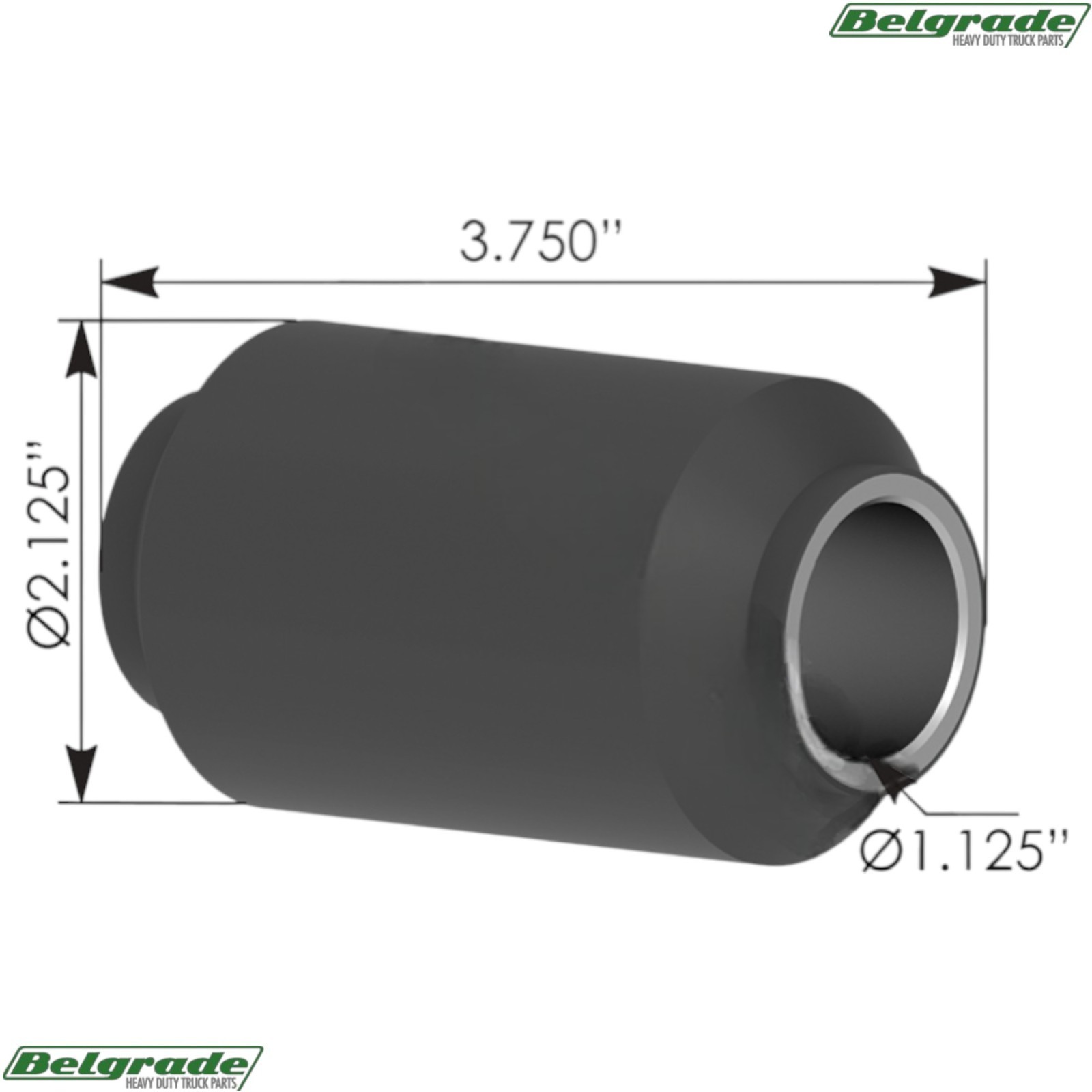 TRB372 Equalizer Bushing Rubber 10-15K Axles K71-372-00