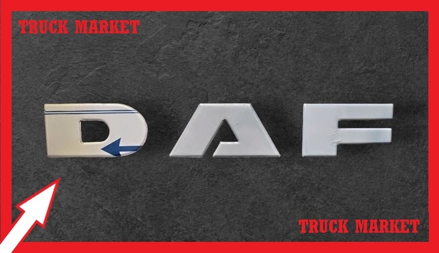DAF XF 106 LETTER CHROME Stainless Steel 1 SET.