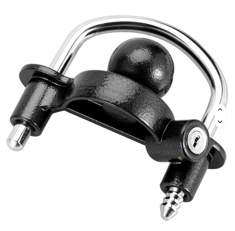 Trailer Hitch Lock 50mm Tow Ball Towing Bar Security Coupling Adjustable 2 Keys