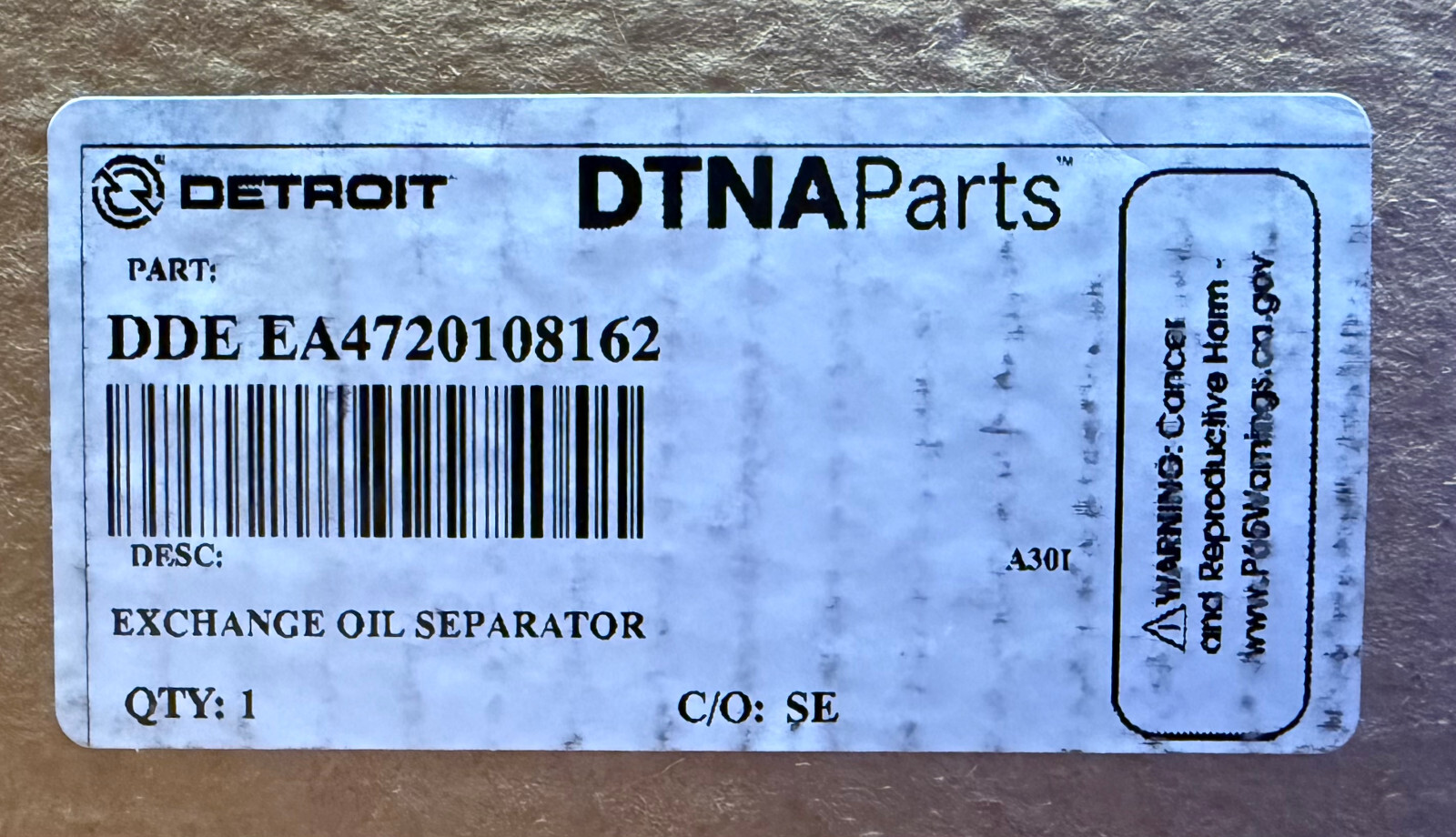 DETROIT DIESEL OEM Exchange Oil Separator DDE EA4720108162