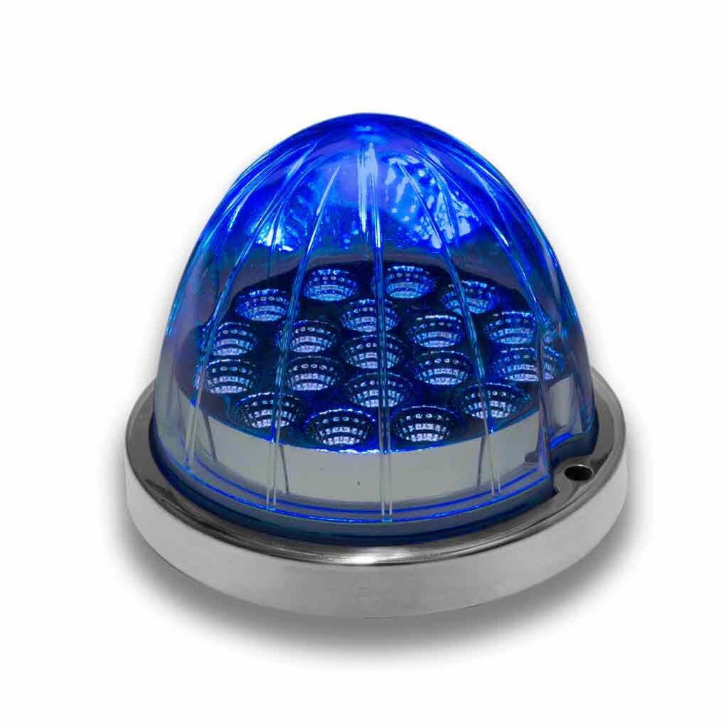 Amber Clearance & Marker to Blue Auxiliary Watermelon LED Light – 19 Diodes