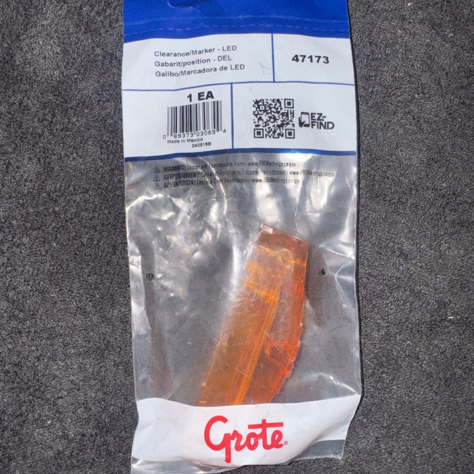 Grote 47173 Led Clearance/Marker Light Oem New