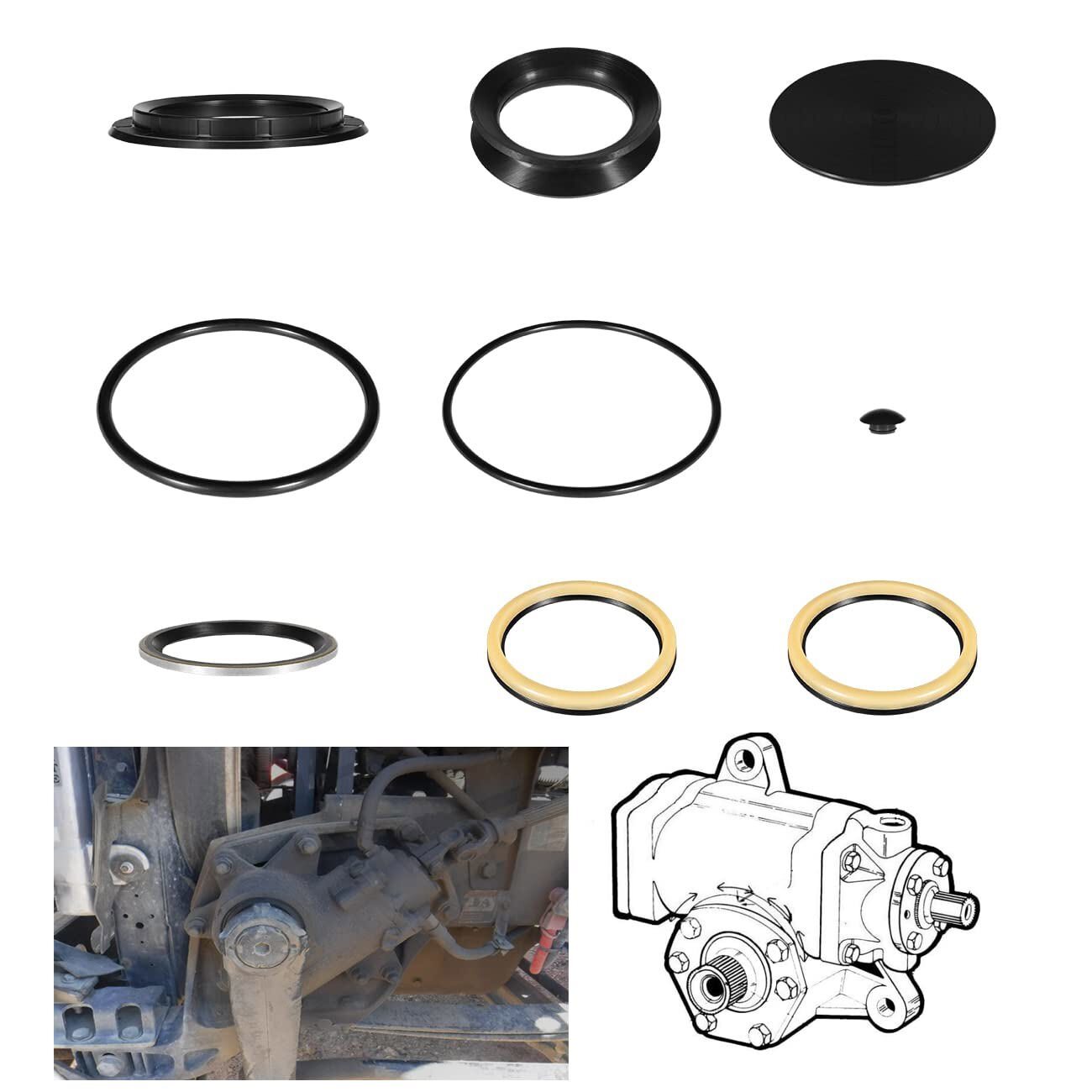 5545741/5544881 Sector Shaft Seal Kit for Sheppard M100 M90 Power Steering Gear