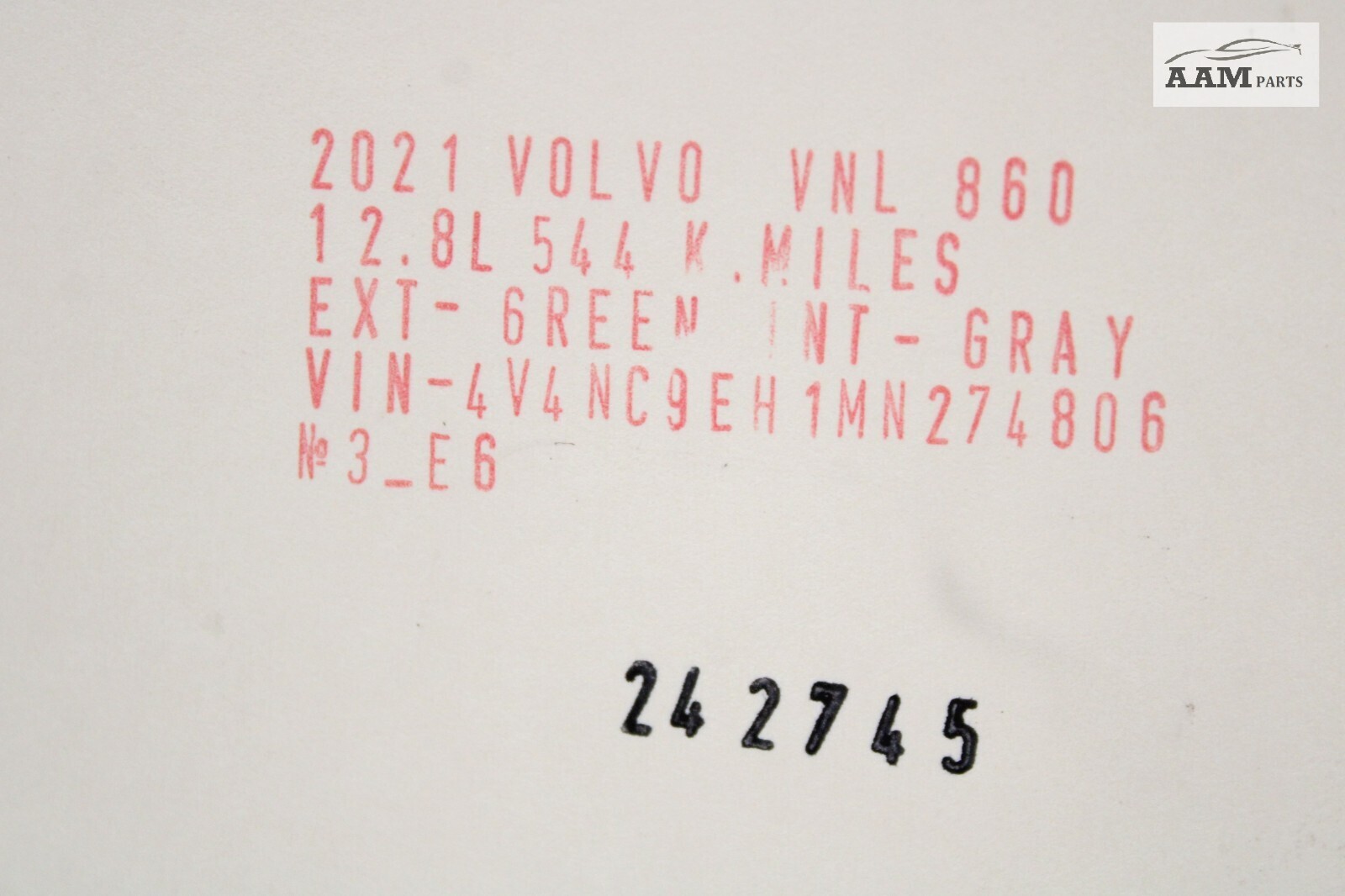 2018-2024 VOLVO VNL 860 AIR BRAKE INVERSION VALVE W/ BRACKET 85102791 OEM