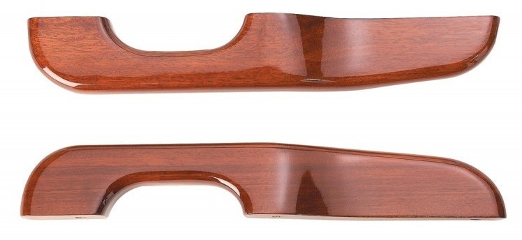 Set of Peterbilt 1987 – 2001 Hand Crafted Wood Armrests