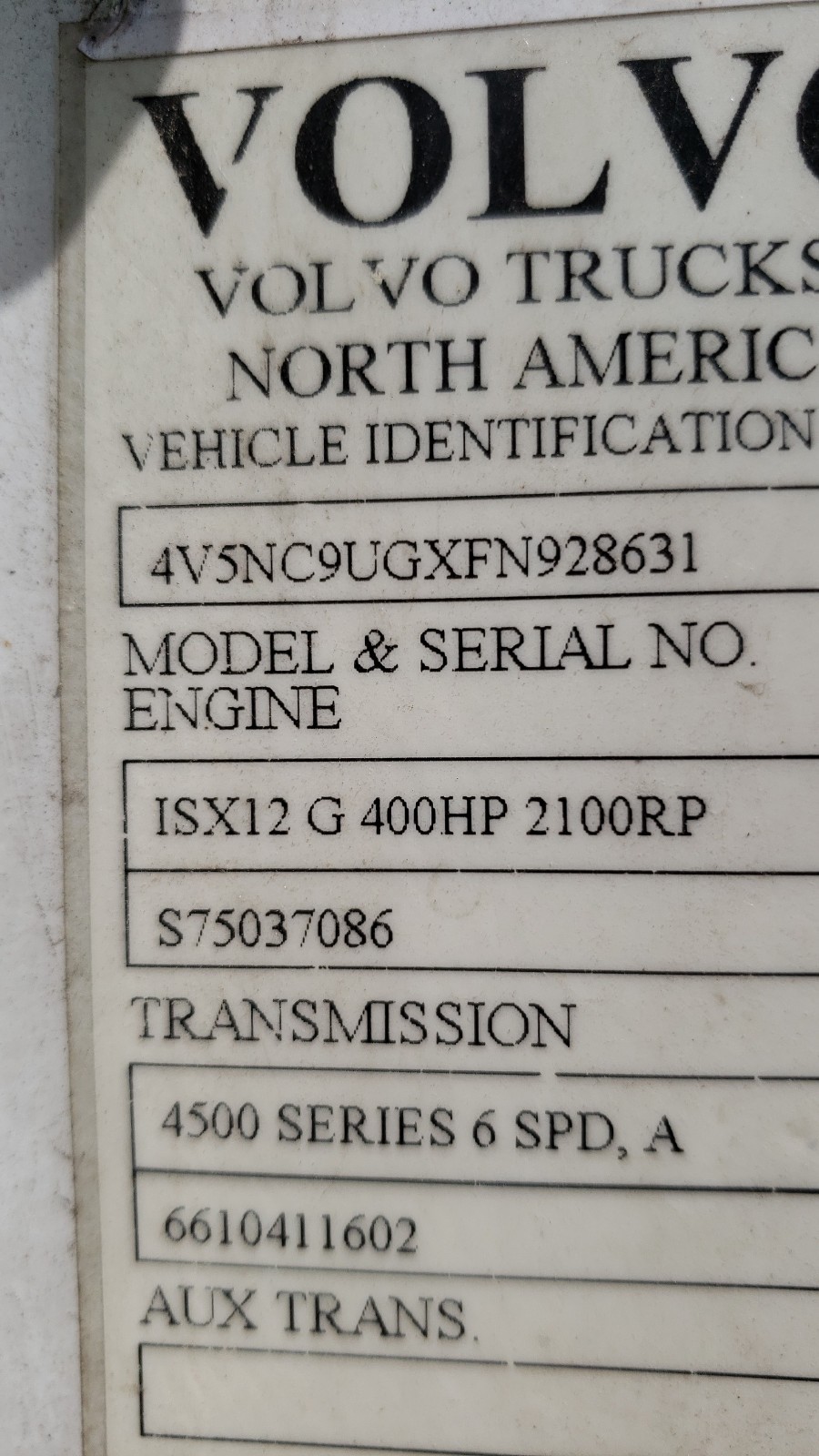 Volvo VNL Bluetooth SXM Radio 24145138, Delphi Item DEA500, Item # M2026J