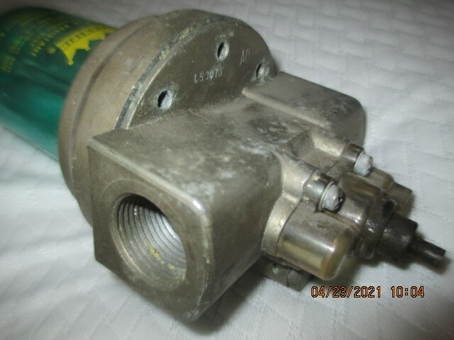 PARKER HANNIFIN Hydraulic Fuel Pump FILTER Green Polycarbonate Bowl
