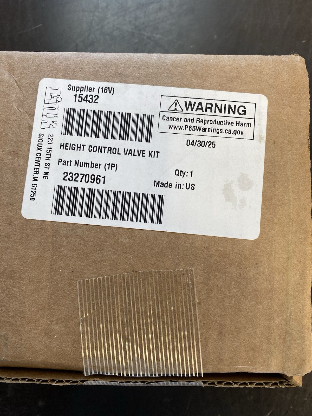 VOLVO 23270961 Cab Suspension Level Valve GENUINE OEM NEW