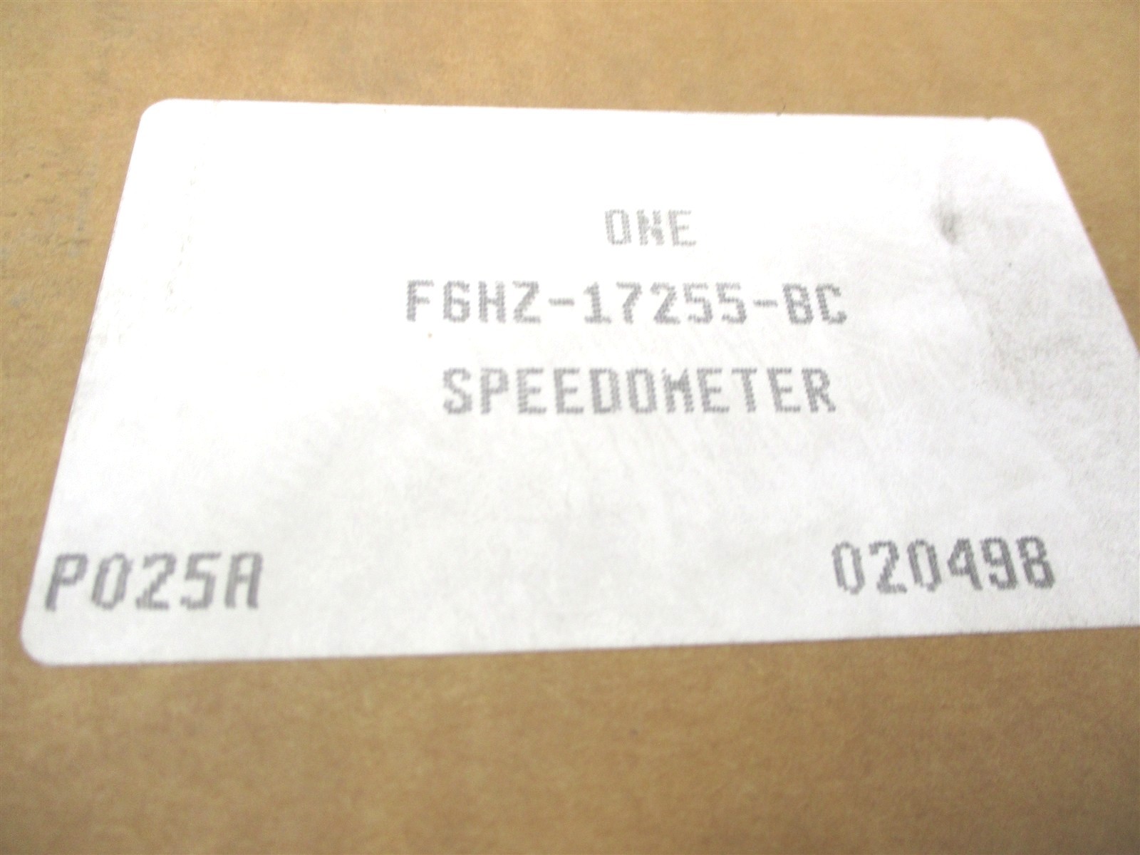 F6HZ-17255-BC NEW OEM FORD MOTORCRAFT SPEEDOMETER F6HZ17255BC KM/H