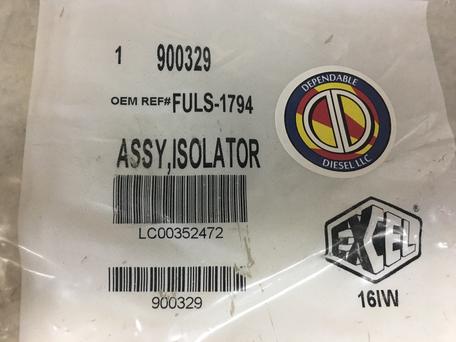 Shift Lever Isolator Bushing Kit. PAI # 900329 Ref.# Fuller S-1794, S1794